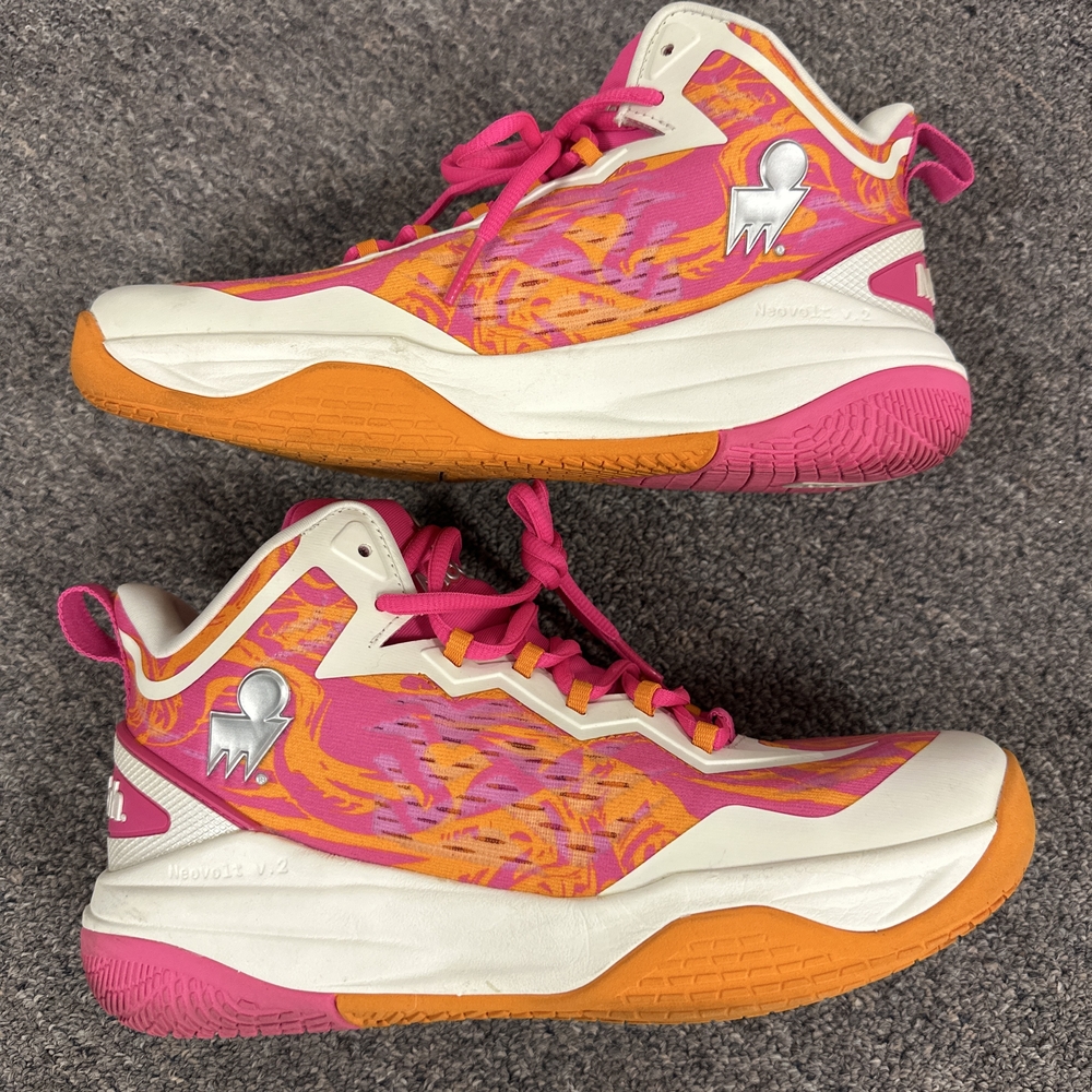 Women's Athletic Shoes - Pink and Orange - Picture 5 of 5